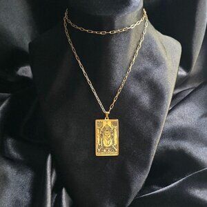 The Hierophant Tarot Necklace